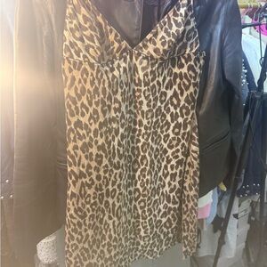 DOLCE & GABBANA Authentic Leopard Print Slip Nighty